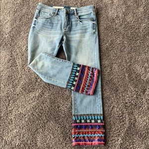 Anthropology Pilcro jeans with embellishments